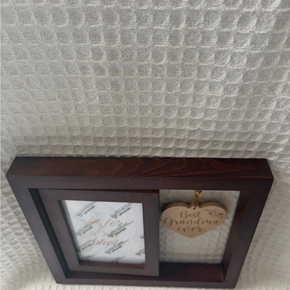 360 Spinning Double Sided Wooden Frame With Wooden Best Grandma Ever Ornament